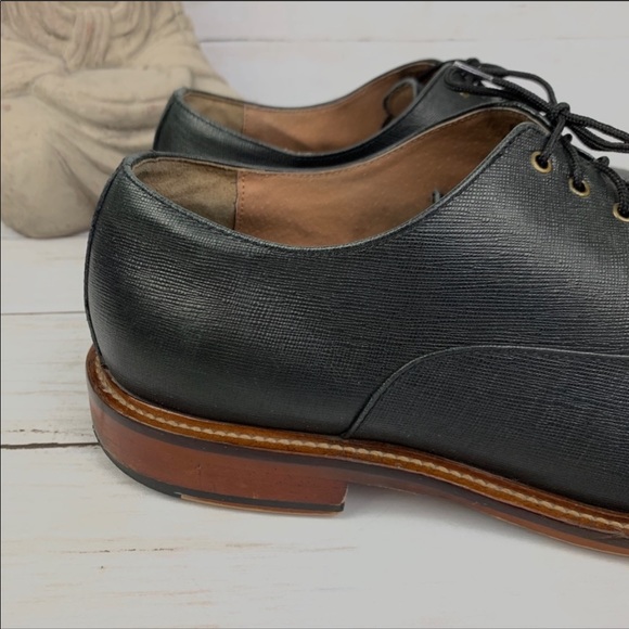 SOLD! Aston Grey Bandino Oxford Dress Shoes - Picture 4 of 8